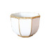 Large Bamboo Bowl in White
