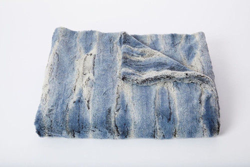 Tourance Aspen Throw in Denim Travisdavid Furniture Accessories