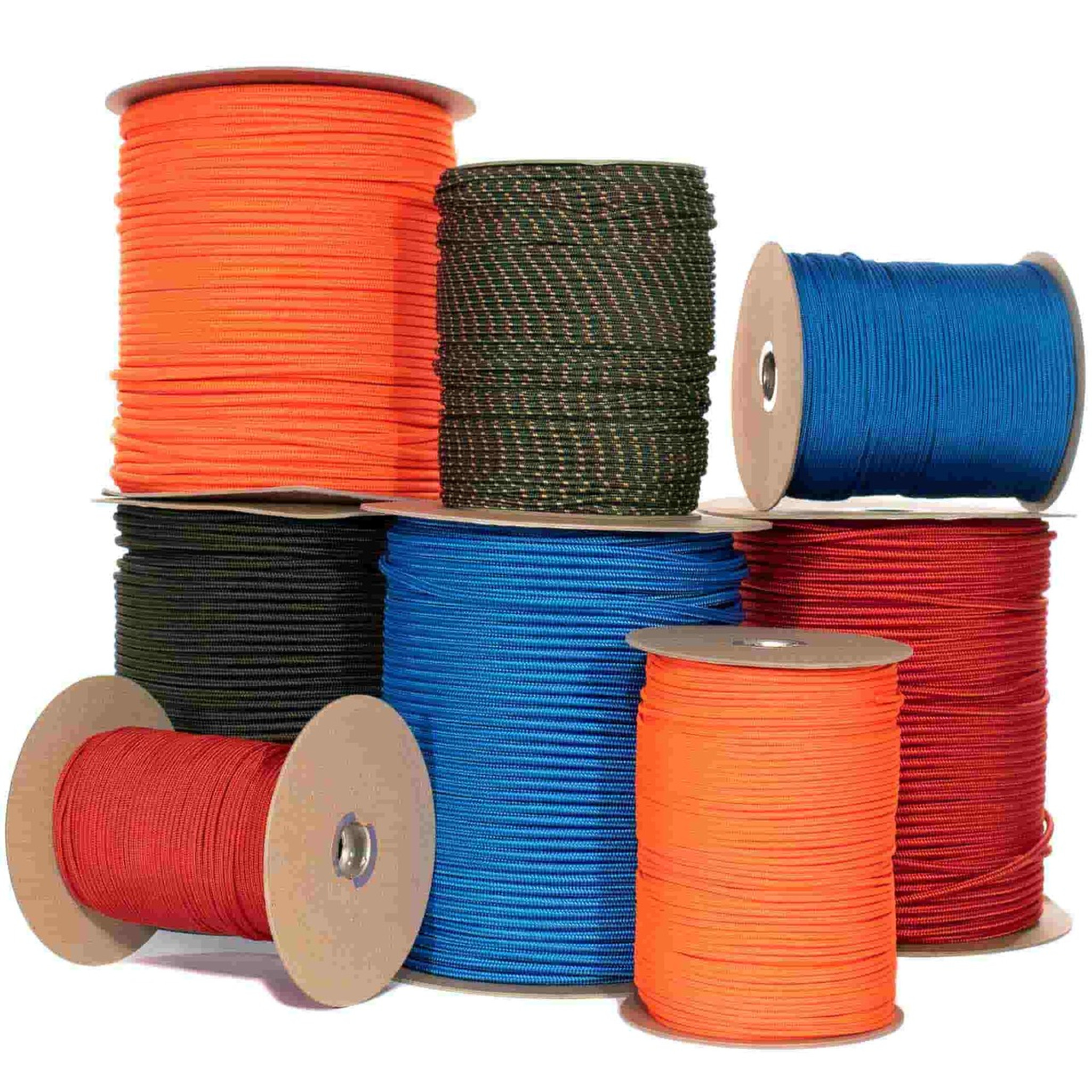 Colorful 3/16 Rope - SPOOL of Solid Braid Rope from The Mountain
