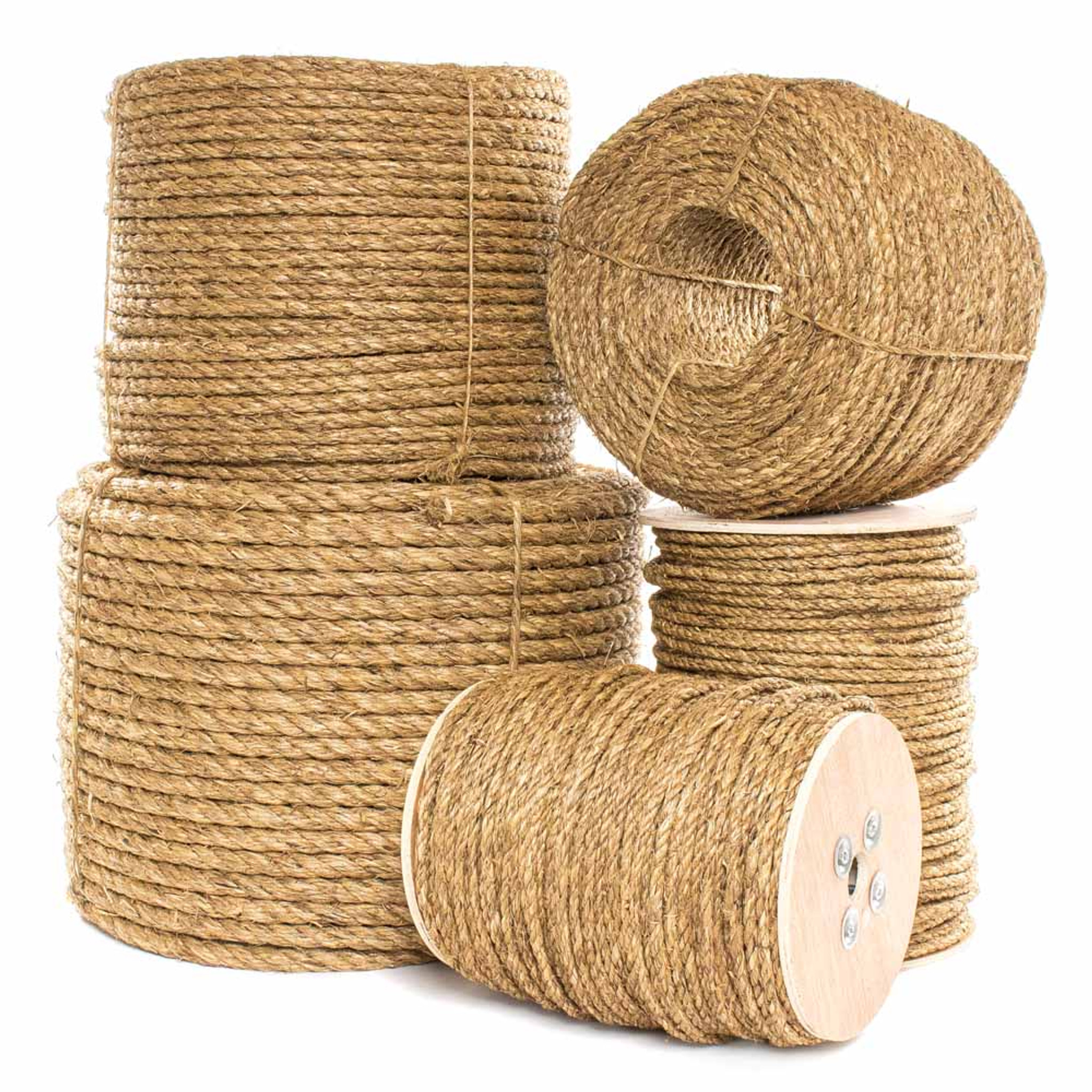 Twisted Manila Rope Jute Rope 1 x 200 ft Natural Thick Hemp Rope