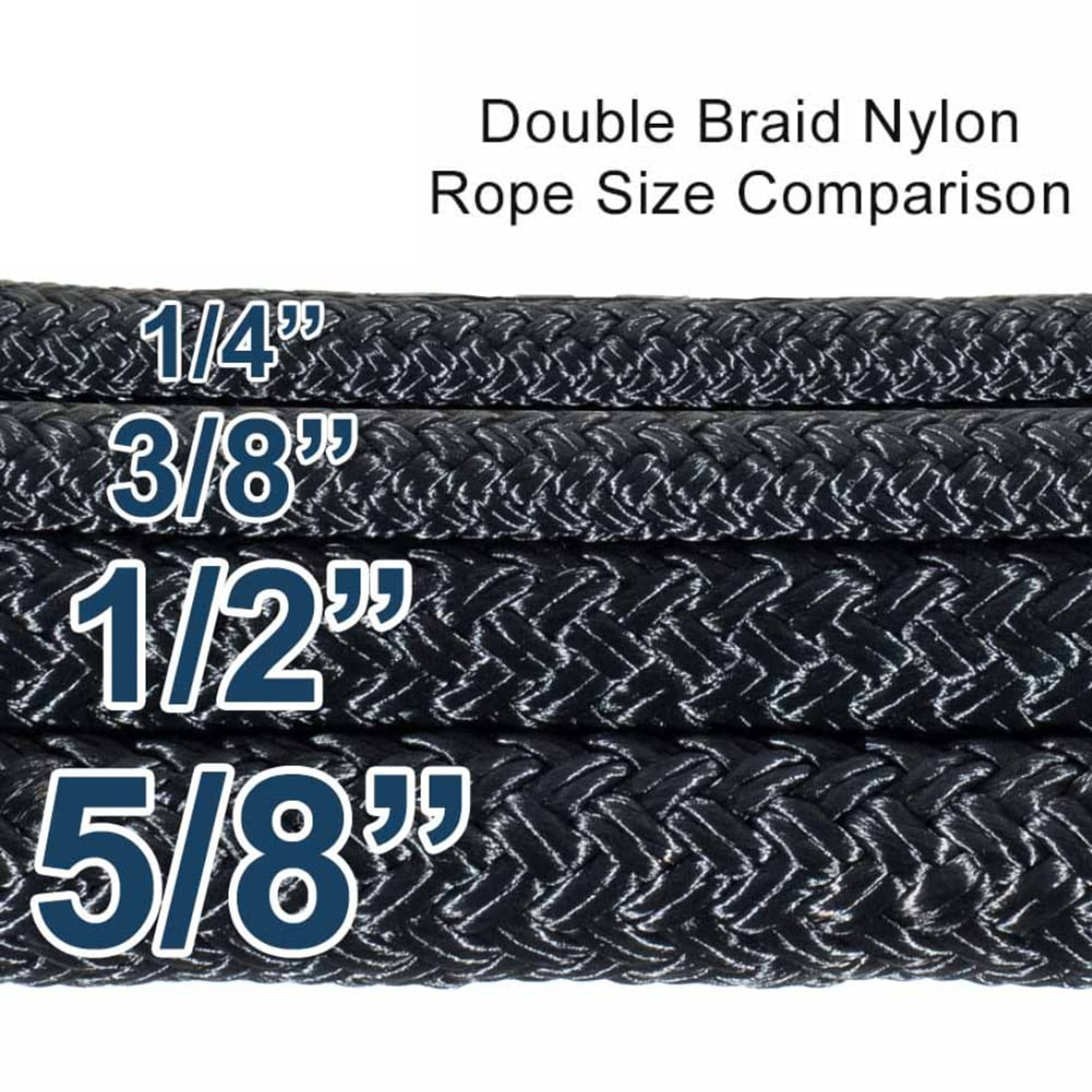 nylon rope sizes