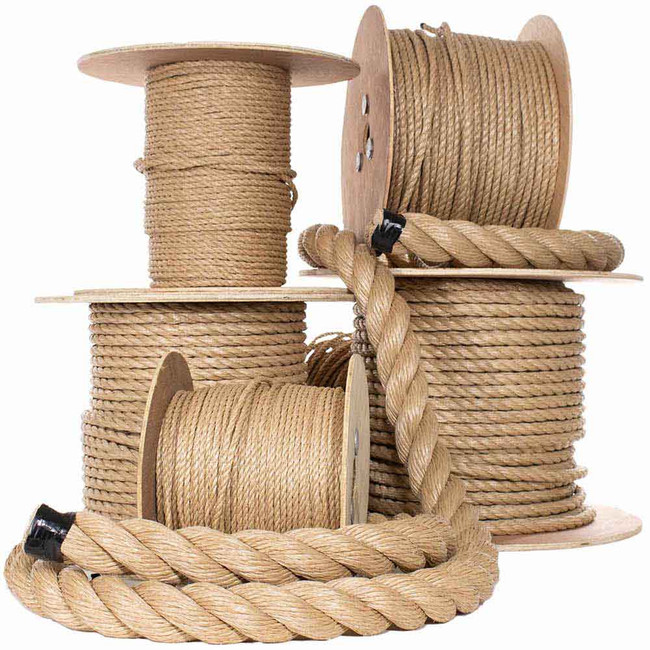 100m Sisal 5mm Rope Natural Twine Cord Thick Jute Hemp Manila Crafting –  Click Home Express Pty Ltd