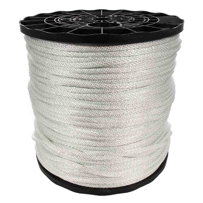 Solid Braid Nylon Rope in 1/8, 5/32, 3/16, 1/4, 5/16, 3/8, and 1/2 Inch -  Marine