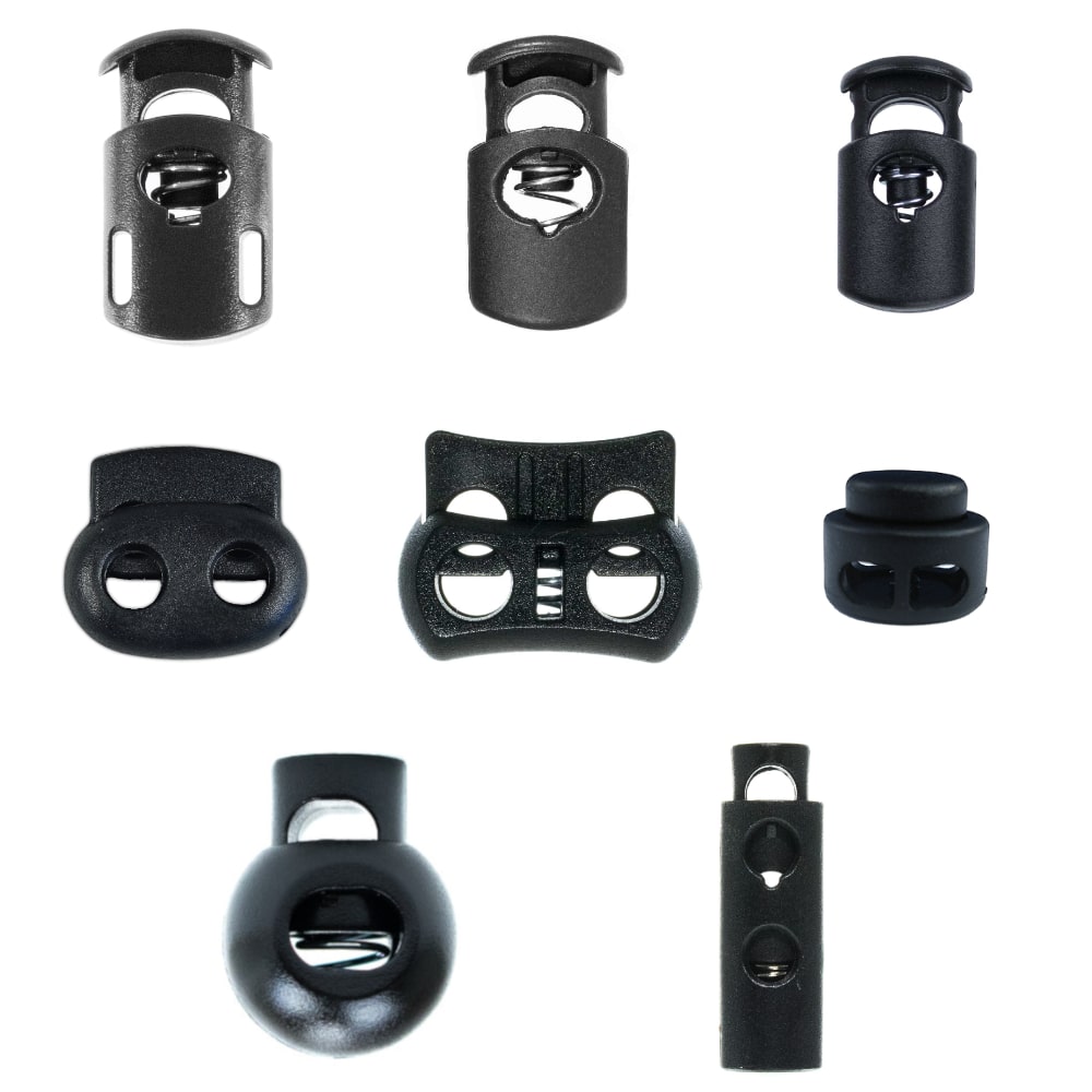 Black Cord Locks - Different Sizes & Kinds