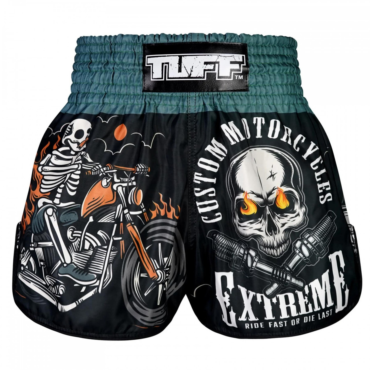 TUFF Retro Shorts The Skull Rider - Martial Art Shop