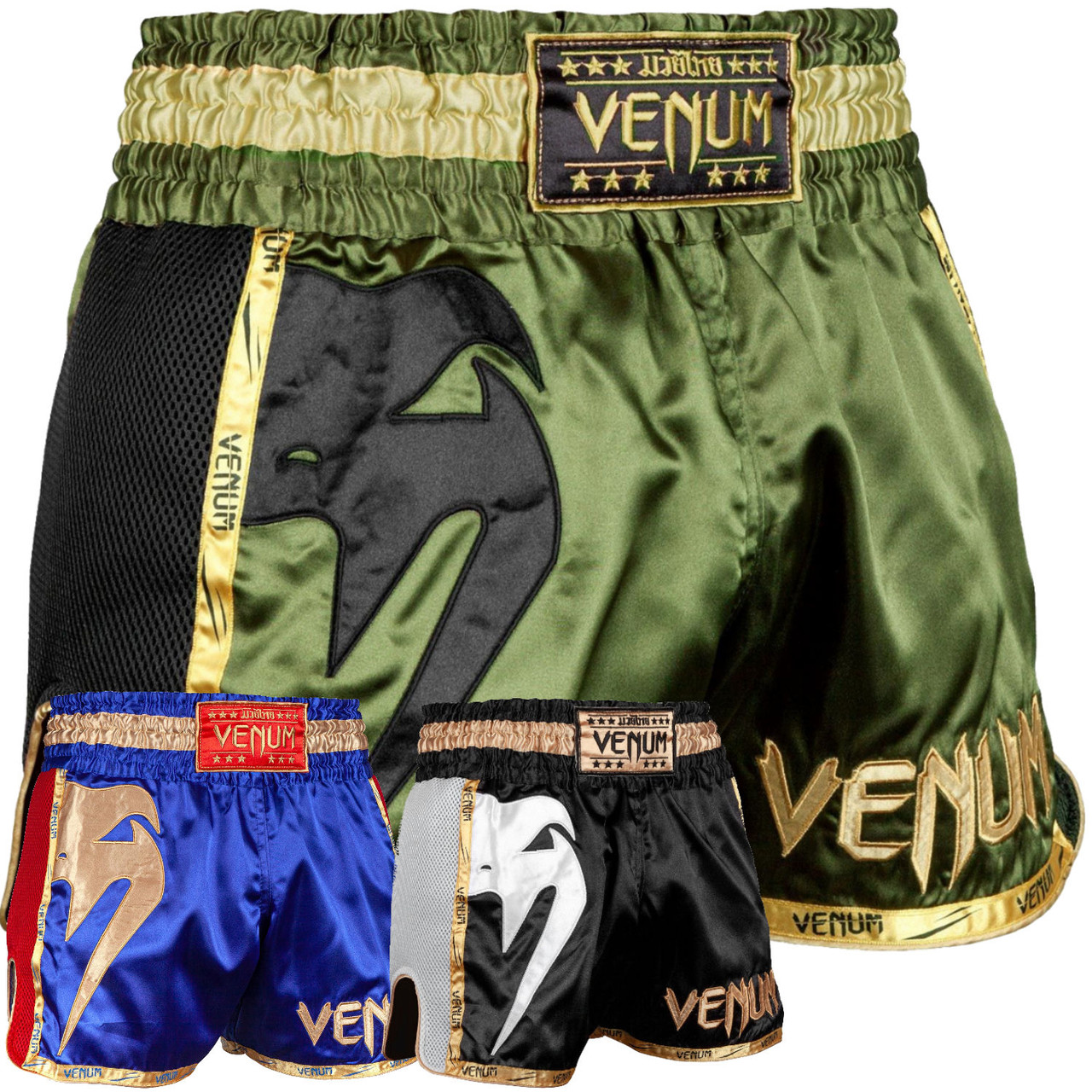 Venum Parachute Muay Thai Shorts - Black Gold - Order Muay Thai Shorts at  Fight Co