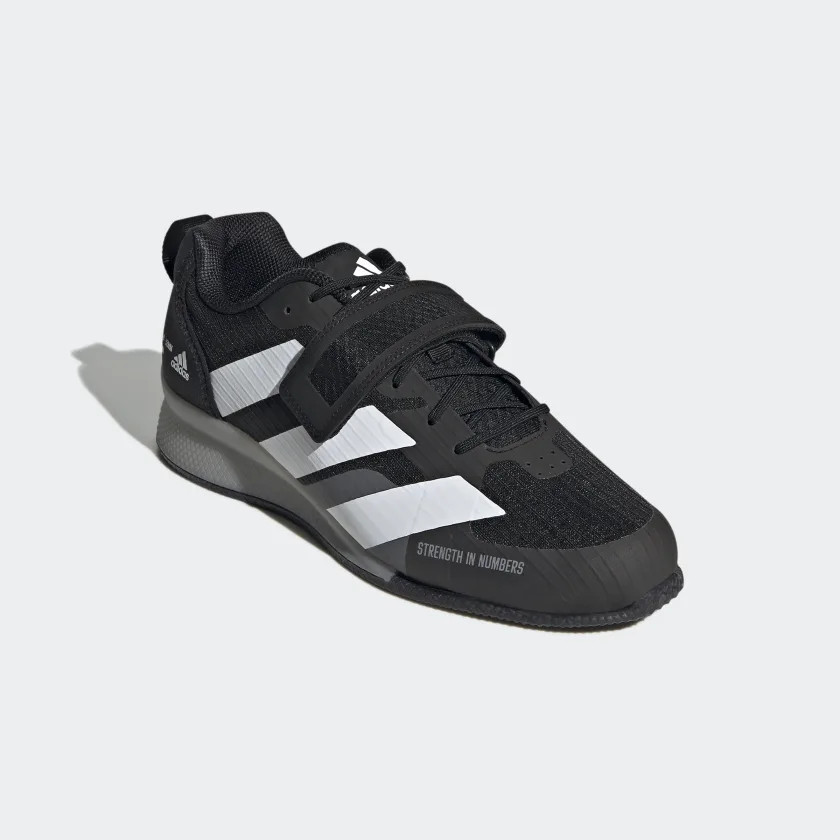 adipower Weightlifting III Black White - Martial Art Shop