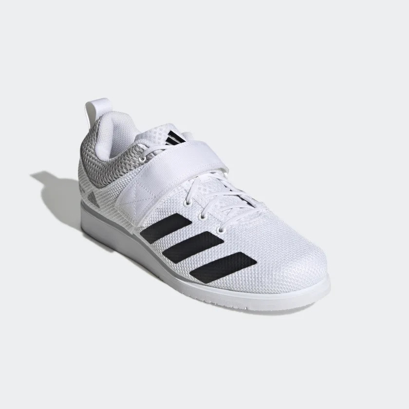adidas Powerlift 5 White Black Weightlifting Shoes - Martial Art Shop