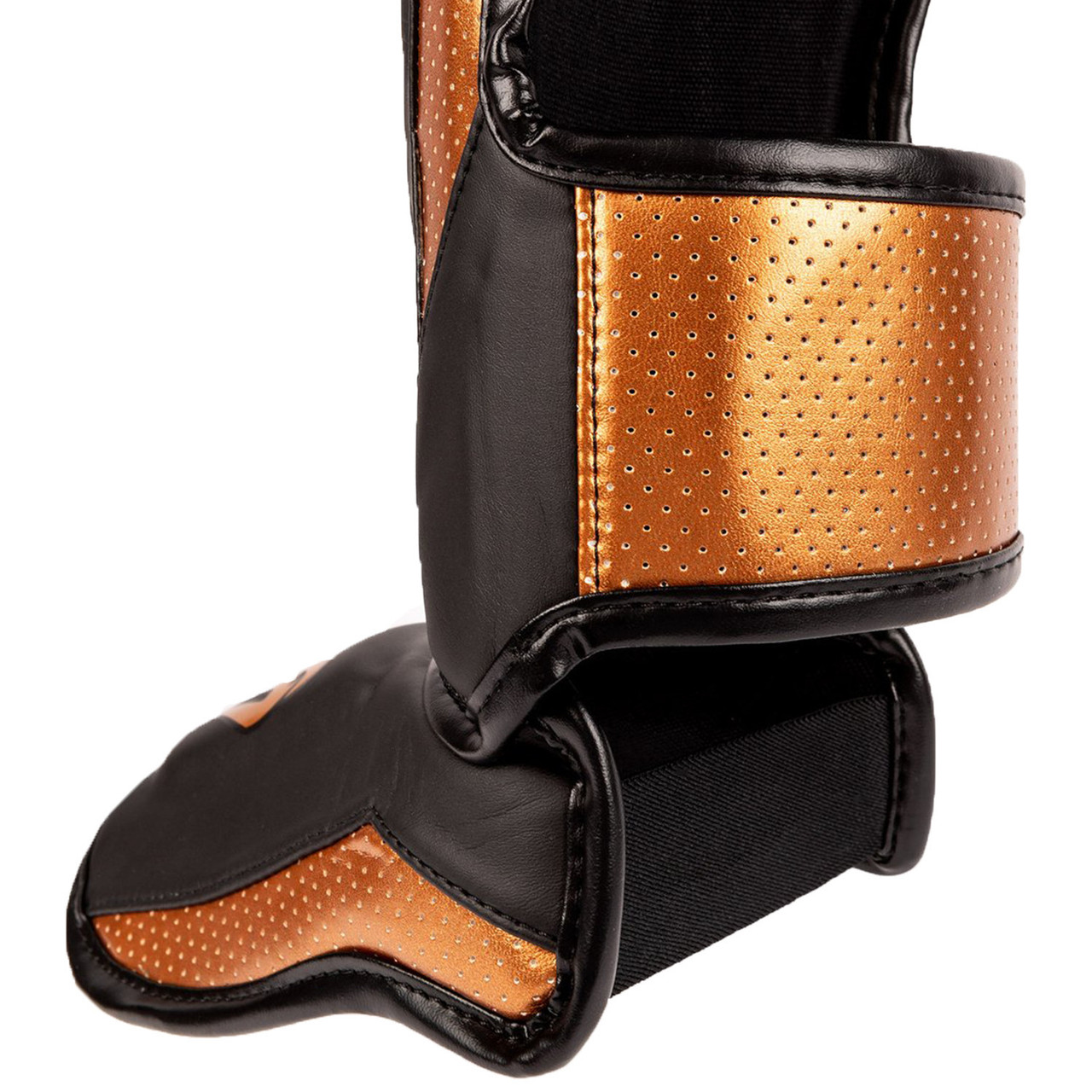 Venum Elite Evo Shinguards Black Bronze Martial Art Shop