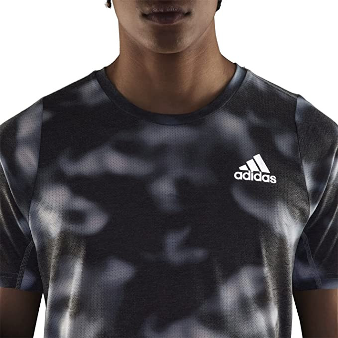 ネック adidas Men's Run Icons AOP T Shirt - Martial Art Shop