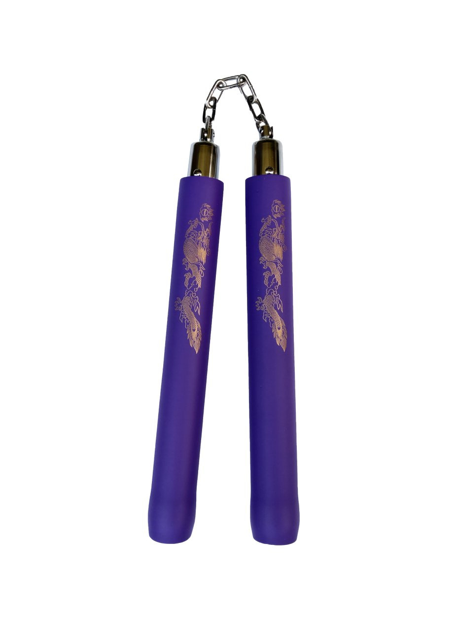 NUNCHAKU FOAM PURPLE 12" Martial Art Shop