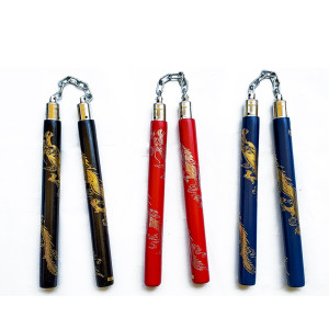 Rattan Wooden Dragon Nunchaku Chain 12" Rattan Wooden Dragon Nunchaku Chain 12"