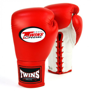 Twins Lace-up Boxing Gloves Red-White