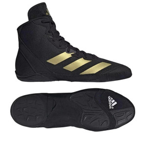 Adidas Adizero Wrestling Boots - Black/Oly