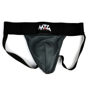 G1 MTG Pro Jockstrap Groin Guard Grey Black