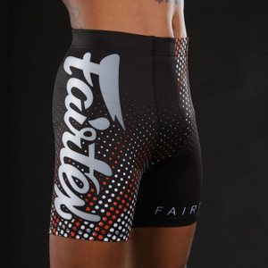 Fairtex Mens Vale Tudo Shorts Black-Orange