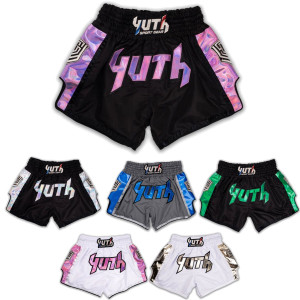Yuth Hologram Muaythai Shorts Black
