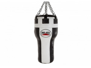 Pro Box Black White Leather Uppercut Bag