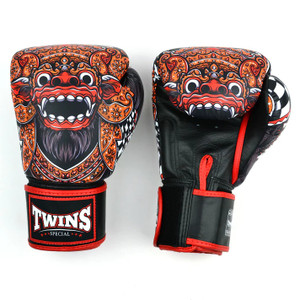 Twins Barong Boxing Gloves Black Red
