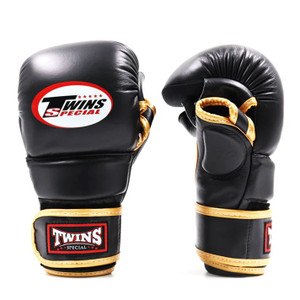 Twins Special MMA Sparring Gloves Black Gold