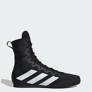 adidas Black White Box Hog 4 Boxing Shoes