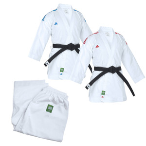 adidas adi zero Kumite Karate Uniform 4.5oz Coloured SET