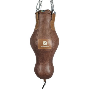 Pro Box Leather Hybrid 3 In 1 Vintage Punch Bag With Chains