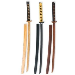 New - Wooden Roped Bokken With Scabbard