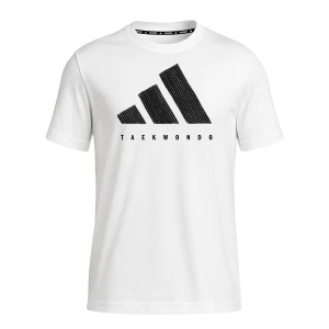adidas TKD T-Shirt White - Black Logo