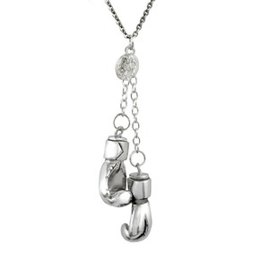 Sterling Silver Boxing Gloves Pendant