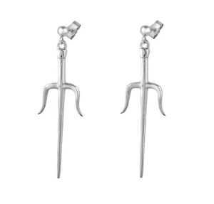 Sterling Silver Sai Earrings Sterling Silver Sai Earrings