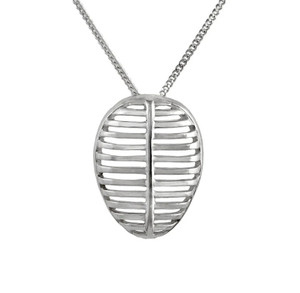 Sterling Silver Kendo Mask Pendant