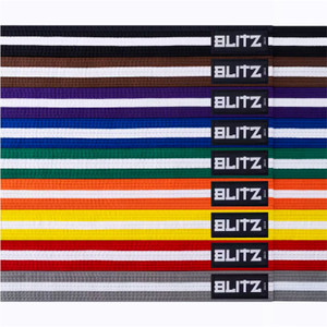 Blitz Coloured Belt With White Stripe Blitz Coloured Belt With White Stripe