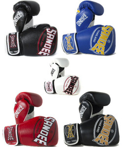 Sandee Cool Tec Velcro Leather Boxing Gloves