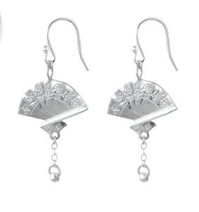 Japanese Geisha Fan Earrings
