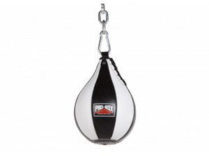 Pro Box Black White Leather Speedball