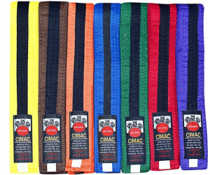 Cimac Black Striped Belts
