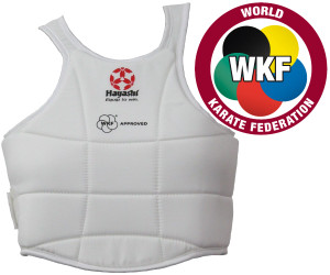 Hayashi WKF Approved Chest Guard White