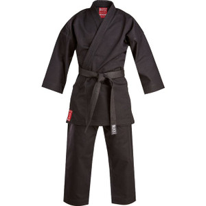 Blitz Black Adult Silver Tournament Karate Suit 14oz Blitz Black Adult Silver Tournament Karate Suit 14oz