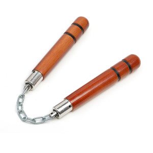 Natural Red Oak 8 Inch Nunchaku