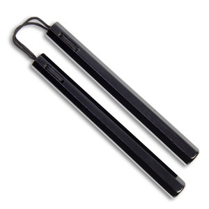 Octagonal Nunchaku With Cord Black Octagonal Nunchaku With Cord Black