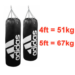 Adidas Heavy Kick Punch FAT Bag - Black 4ft, 5ft - 40cm Adidas Heavy Kick Punch FAT Bag - Black 4ft, 5ft - 40cm