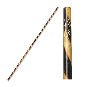 Bo Staff Rattan Burnt Spiral Pattern 5ft