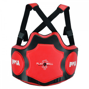 PMA Elite Pro Coaching Body Shield Black Red