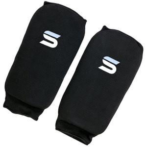 Spirit Black Elasticated Shin Guards