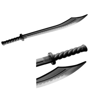 Black Polypropylene Kung Fu Broadsword 33" TT