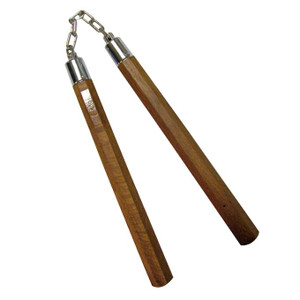 Nunchaku Octagonal Red Wood Ball Bearing