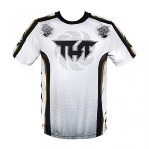 TUFF T Shirt White Rowel With Double Hanuman Head