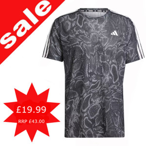 adidas Men's Run Icons AOP T Shirt