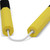 Octagonal Dense Foam Nunchaku Yellow/Black - 12"